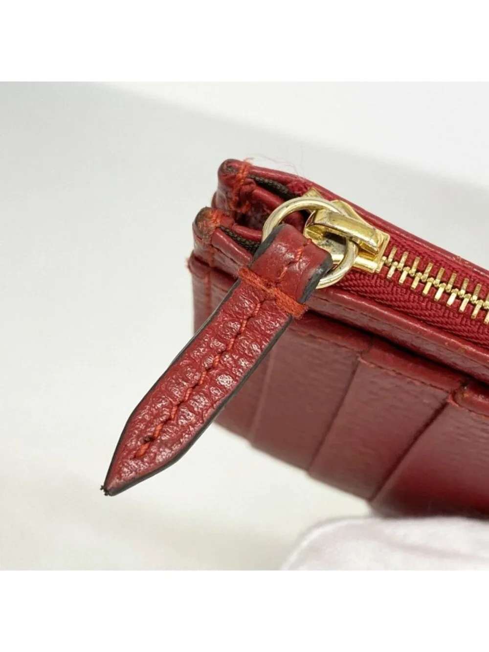 ★SOLD★ Gucci Coin Case GG Marmont Leather Red Gold - Picture 9 of 10